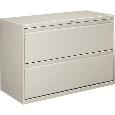 Hon HON 892LQ, 800 SERIES TWO-DRAWER LATERAL FILE, 42W X 19.25D X 28.38H, LIGHT GRAY HON892LQ